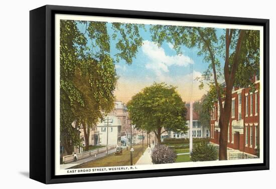 East Broad Street, Westerly, Rhode Island-null-Framed Stretched Canvas