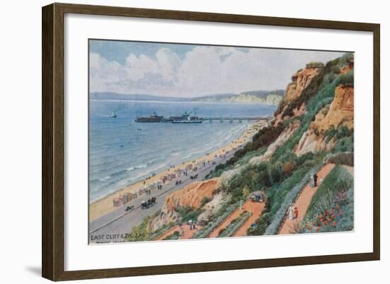 East Cliff and Zig Zag, Bournemouth-Alfred Robert Quinton-Framed Giclee Print