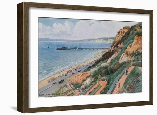 East Cliff and Zig Zag, Bournemouth-Alfred Robert Quinton-Framed Giclee Print