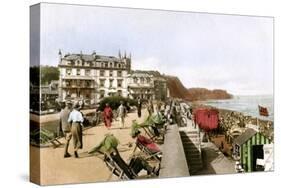 East Cliff Promenade, Teignmouth, Devon, Early 20th Century-EP Bucknall-Stretched Canvas