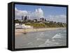 East Cliffs and Beach, Bournemouth, Dorset, England, United Kingdom, Europe-Rainford Roy-Framed Stretched Canvas