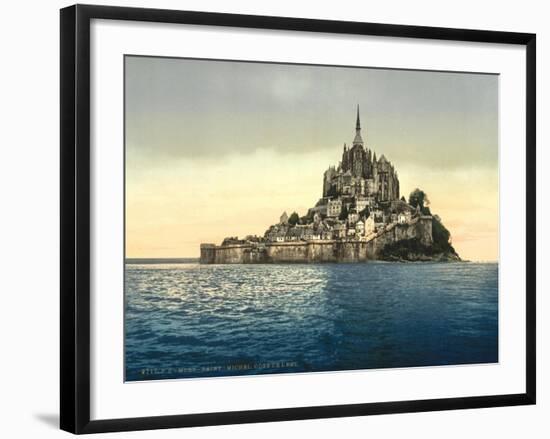 East Coast at High Water, Le Mont St. Michel, France-null-Framed Giclee Print