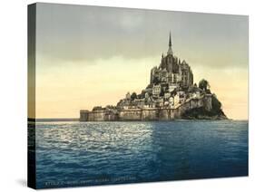 East Coast at High Water, Le Mont St. Michel, France-null-Stretched Canvas