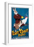 East Coast Frolics-null-Framed Art Print