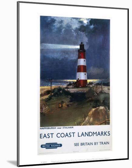 East Coast Landmarks, Lighthouse-null-Mounted Art Print