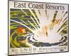 East Coast Resorts-null-Mounted Art Print
