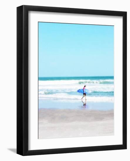 East Coast Surf Girl-Kali Wilson-Framed Art Print