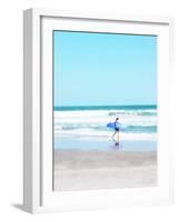 East Coast Surf Girl-Kali Wilson-Framed Art Print