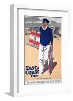 East Coast Types Cheeky Sailor-null-Framed Art Print