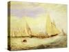 East Cowes Castle, the Seat of J Nash Esq., the Regatta Beating to Windward, 1828-J. M. W. Turner-Stretched Canvas