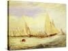 East Cowes Castle, the Seat of J Nash Esq., the Regatta Beating to Windward, 1828-J. M. W. Turner-Stretched Canvas