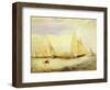 East Cowes Castle, the Seat of J Nash Esq., the Regatta Beating to Windward, 1828-J. M. W. Turner-Framed Giclee Print