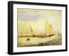 East Cowes Castle, the Seat of J Nash Esq., the Regatta Beating to Windward, 1828-J. M. W. Turner-Framed Giclee Print