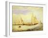 East Cowes Castle, the Seat of J Nash Esq., the Regatta Beating to Windward, 1828-J. M. W. Turner-Framed Giclee Print