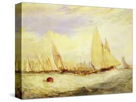 East Cowes Castle, the Seat of J Nash Esq., the Regatta Beating to Windward, 1828-J. M. W. Turner-Stretched Canvas