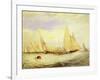 East Cowes Castle, the Seat of J Nash Esq., the Regatta Beating to Windward, 1828-J. M. W. Turner-Framed Giclee Print