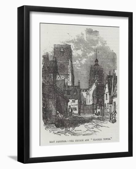 East Dereham, the Church and Clocker Tower-null-Framed Giclee Print