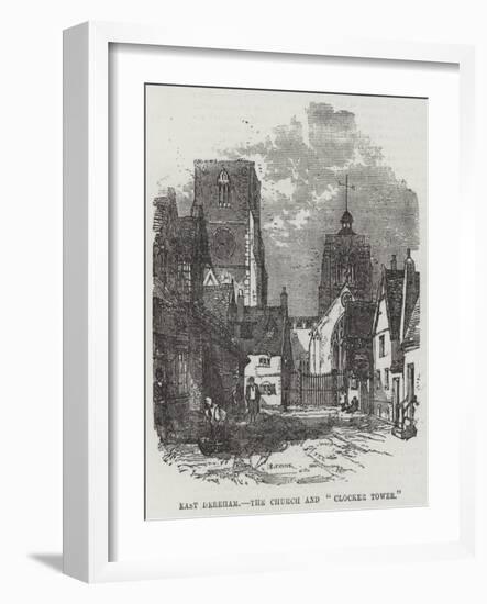 East Dereham, the Church and Clocker Tower-null-Framed Giclee Print