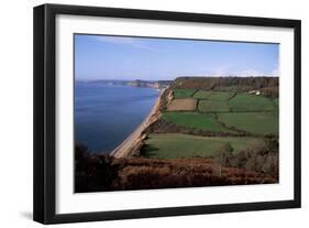 East Devon Coast Path, Near Sidmouth, Devon, England, United Kingdom-Cyndy Black-Framed Photographic Print