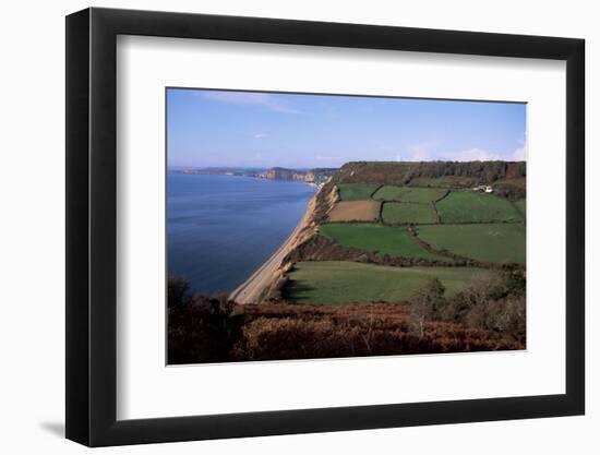 East Devon Coast Path, Near Sidmouth, Devon, England, United Kingdom-Cyndy Black-Framed Photographic Print