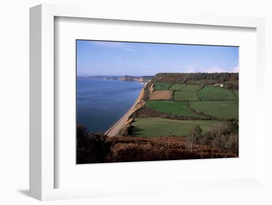 East Devon Coast Path, Near Sidmouth, Devon, England, United Kingdom-Cyndy Black-Framed Photographic Print