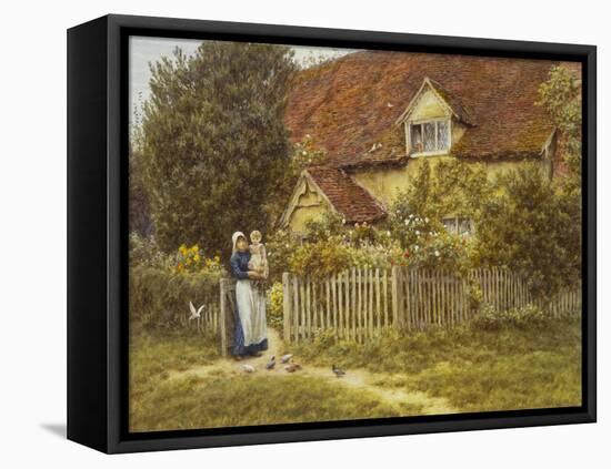 East End Farm, Moss Lane, Pinner-Helen Allingham-Framed Stretched Canvas