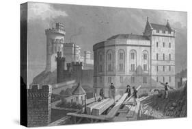 'East End of the Bridewell, and Jail Governor's House, Edinburgh', 1829-William Tombleson-Stretched Canvas