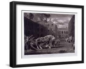 East End of Whitbread's Brewery, Chiswell Street, Islington, London, 1792-George Garrard-Framed Giclee Print
