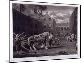 East End of Whitbread's Brewery, Chiswell Street, Islington, London, 1792-George Garrard-Mounted Giclee Print