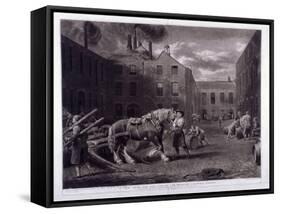East End of Whitbread's Brewery, Chiswell Street, Islington, London, 1792-George Garrard-Framed Stretched Canvas