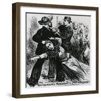 East End Villains: Whitechapel Vigilantes Seize a Suspect Ripper-null-Framed Giclee Print