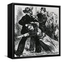 East End Villains: Whitechapel Vigilantes Seize a Suspect Ripper-null-Framed Stretched Canvas