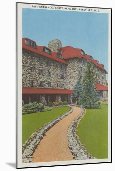 East Entrance, Grove Park Inn-null-Mounted Art Print