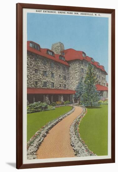 East Entrance, Grove Park Inn-null-Framed Art Print