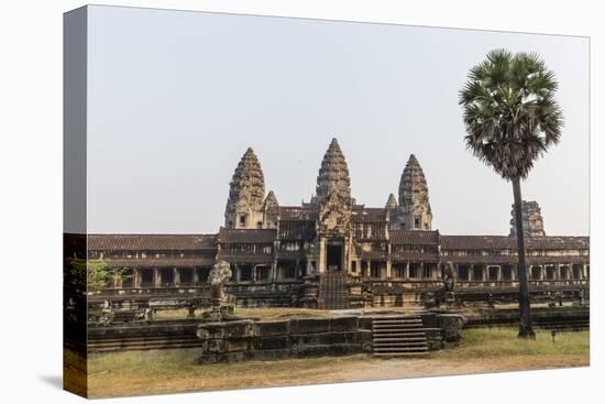 East Entrance to Angkor Wat, Angkor, UNESCO World Heritage Site, Siem Reap, Cambodia, Indochina-Michael Nolan-Stretched Canvas