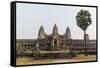 East Entrance to Angkor Wat, Angkor, UNESCO World Heritage Site, Siem Reap, Cambodia, Indochina-Michael Nolan-Framed Stretched Canvas