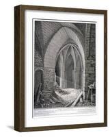 East Entrance to the Cell in the South-West Tower of the Tower of London, 1802-John Thomas Smith-Framed Giclee Print