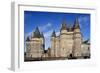 East Facade, Chatelet and St Laurent Tower, View of Castle of Vitre, Brittany, France-null-Framed Giclee Print