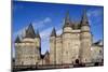 East Facade, Chatelet and St Laurent Tower, View of Castle of Vitre, Brittany, France-null-Mounted Giclee Print