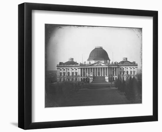 East Face of U. S. Capitol in 1846-John Plumbe Jr.-Framed Photographic Print