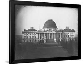 East Face of U. S. Capitol in 1846-John Plumbe Jr.-Framed Photographic Print