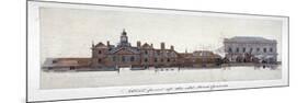 East Front of Horse Guards, Westminster, London, C1749-Paul Sandby-Mounted Giclee Print