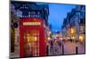 East Gate and Telephone Box at Christmas, Chester, Cheshire, England, United Kingdom, Europe-Frank Fell-Mounted Photographic Print