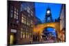 East Gate Clock at Christmas, Chester, Cheshire, England, United Kingdom, Europe-Frank Fell-Mounted Photographic Print