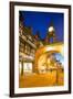 East Gate Clock at Christmas, Chester, Cheshire, England, United Kingdom, Europe-Frank Fell-Framed Photographic Print