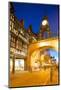 East Gate Clock at Christmas, Chester, Cheshire, England, United Kingdom, Europe-Frank Fell-Mounted Photographic Print