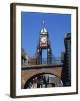 East Gate Clock, Chester, Cheshire, England, United Kingdom, Europe-null-Framed Photographic Print