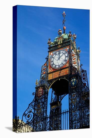 East Gate Clock, Chester, Cheshire, England, United Kingdom, Europe-Frank Fell-Stretched Canvas