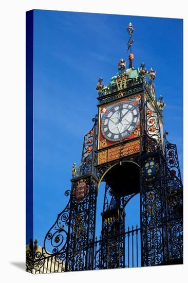 East Gate Clock, Chester, Cheshire, England, United Kingdom, Europe-Frank Fell-Stretched Canvas