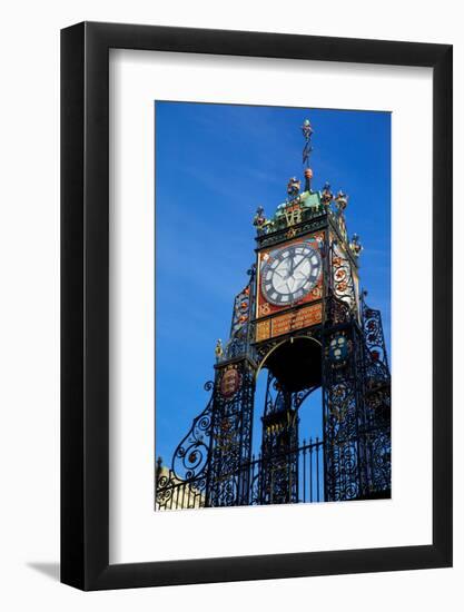 East Gate Clock, Chester, Cheshire, England, United Kingdom, Europe-Frank Fell-Framed Photographic Print